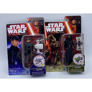 Hasbro Star Wars Lot Of 2 Action Figures The Force Awakens Kylo Ren, General Hux